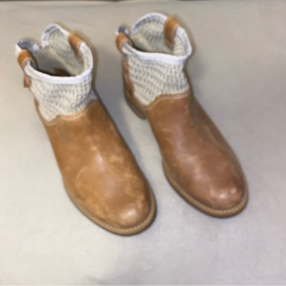 Timberland women’s leather anti fatigue ankle bootie bootbooties boot brown - Picture 4 of 13